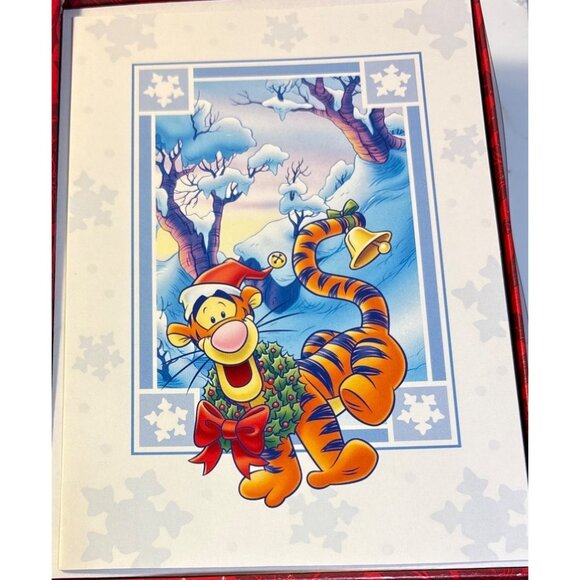Winnie The Pooh Holiday Greeting Cards Set Disney Cleo Set of 32 with Envelopes - Picture 2 of 7